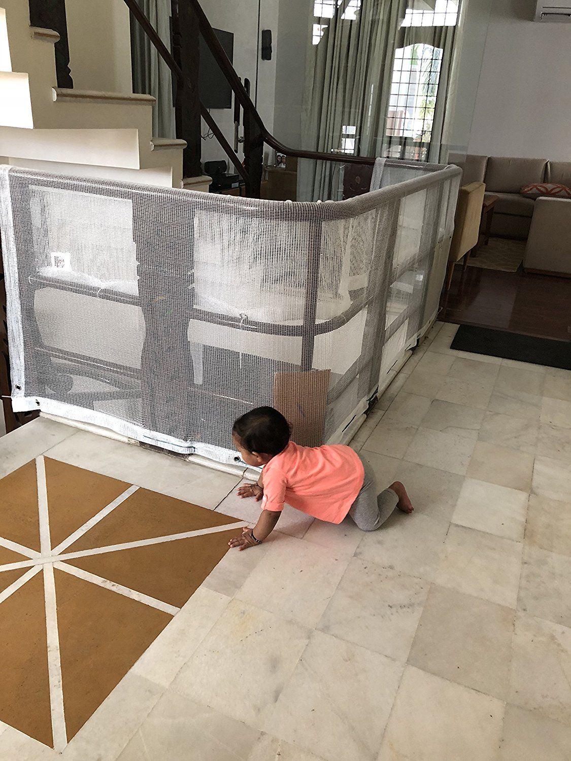 Staircase Safety Net Installation in Whitefield BTM Layout